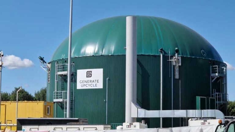 Generate Upcycle green biogas anaerobic digestion facility dome